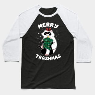 Merry Trashmas Xmas Raccoon by Tobe Fonseca Baseball T-Shirt